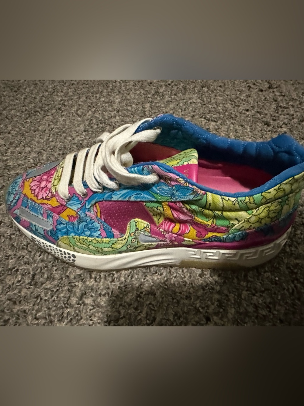 Multicolor Floral Men's Athletic Sneakers